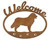 601230 - Bernese Mountain Dog Puppy Welcome Metal Sign Wall Art