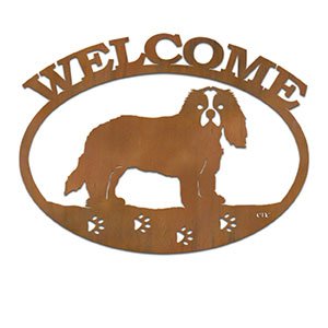 601238 - Cavalier King Charles Spaniel Metal Welcome Sign