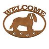 601238 - Cavalier King Charles Spaniel Puppy Welcome Metal Sign Wall Art