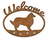 601241 - Collie Puppy Welcome Metal Sign Wall Art