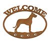 601245 - Great Dane Puppy Welcome Metal Sign Wall Art