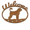 601253 - Portuguese Water Dog Puppy Welcome Metal Sign Wall Art