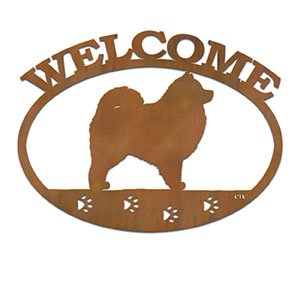 601256 - Samoyed Metal Welcome Sign