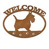 601258 - Scottish Terrier Puppy Welcome Metal Sign Wall Art
