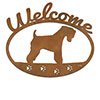 601262 - Soft Coated Wheaton Terrier Puppy Welcome Metal Sign Wall Art