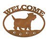 601265 - West Highland White Terrier Puppy Welcome Metal Sign Wall Art