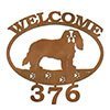 601338 - Cavalier King Charles Spaniel Puppy Custom Metal Welcome Sign with Address Numbers