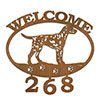 601343 - Dalmatian Puppy Custom Metal Welcome Sign with Address Numbers