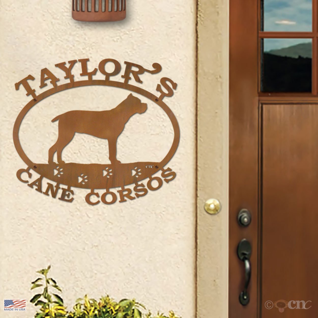 601437 - Cane Corso Two-Word Custom Text Sign