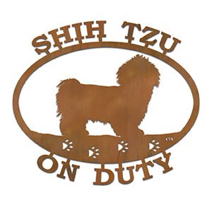 601461 - Shih Tzu Two-Word Custom Text Sign