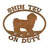 601461 - Shih Tzu Puppy Metal Custom Two-Word Sign