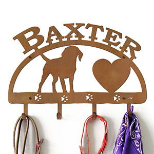 601502 - Beagle Personalized Dog Accessory Wall Hooks