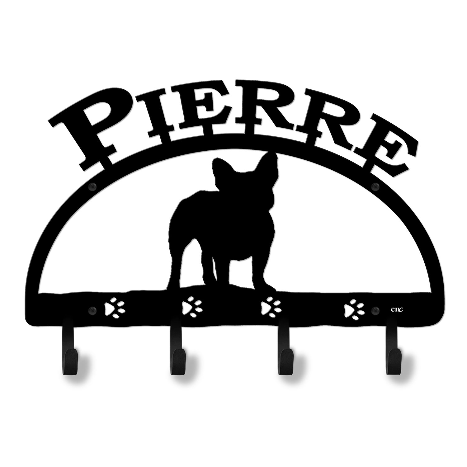 601508 - French Bulldog Personalized Dog Accessory Wall Hooks