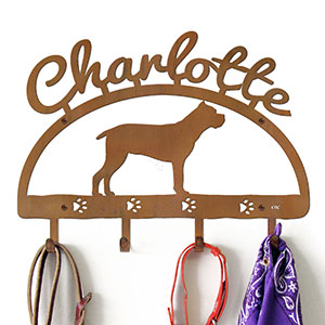 601537 - 18in Cane Corso Personalized Dog Name Leash Wall Hooks