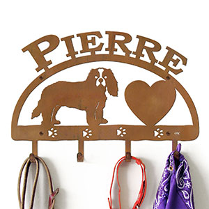 601538 - 18in Cavalier King Charles Spaniel Personalized Leash Hooks