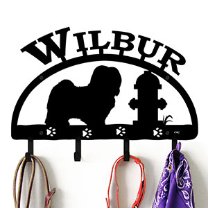 601546 - 18in Havanese Personalized Dog Name Leash Wall Hooks