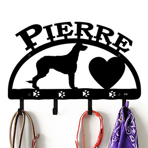 601605 - Irish Wolfhound Personalized Dog Accessory Wall Hooks
