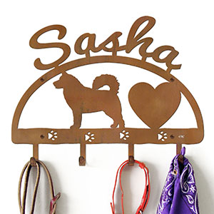 601685 - Alaskan Malamute Personalized Dog Accessory Wall Hooks