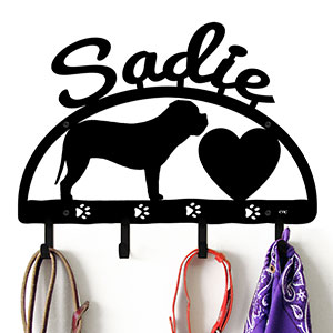 601699 - Dogues De Bordeaux Personalized Dog Accessory Wall Hooks
