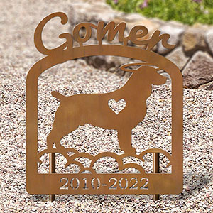 601791 - Boykin Spaniel Personalized Pet Memorial Metal Yard Art