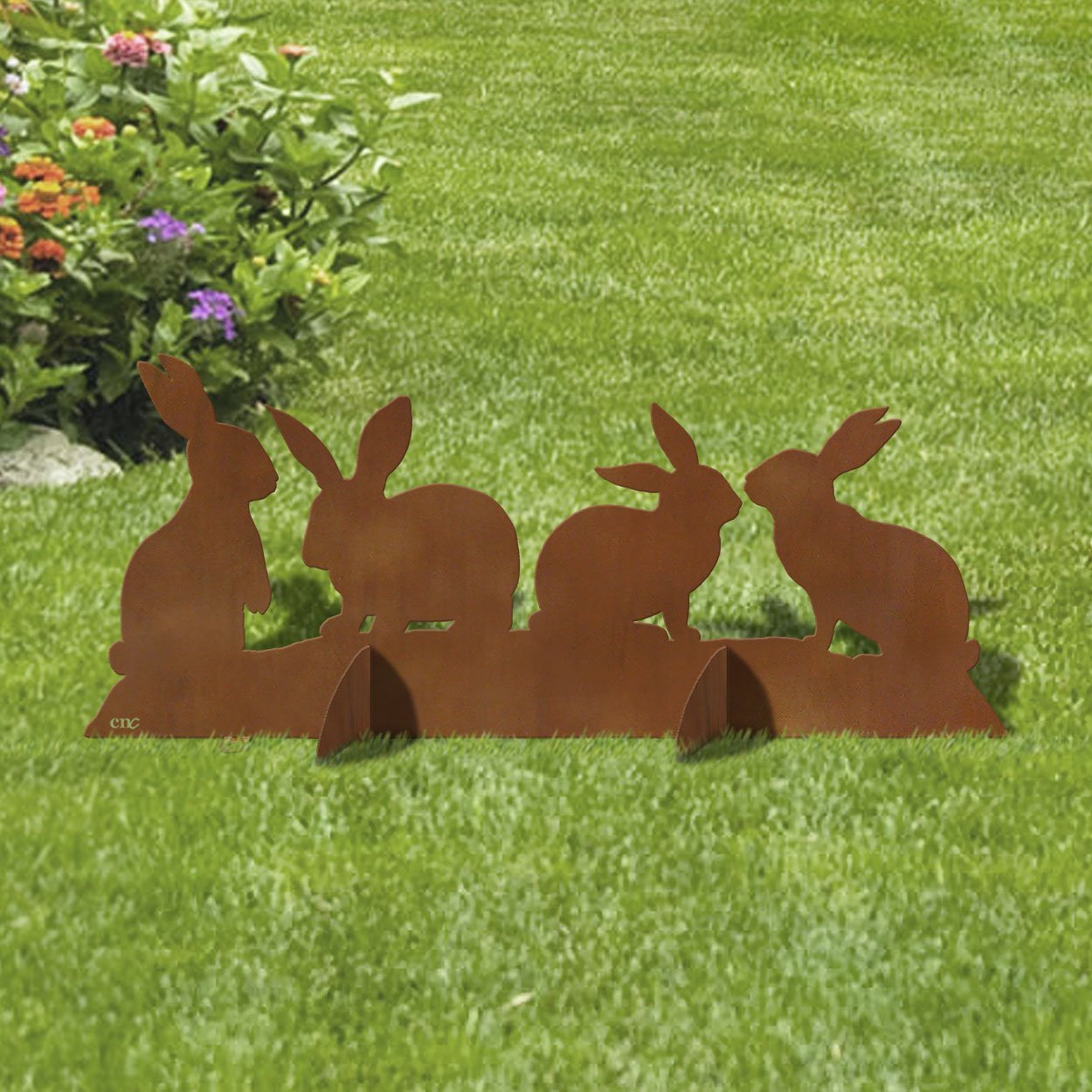 Rabbit Garden Ornament Lawn Patio Hare Sculpture Bunny Statue Home