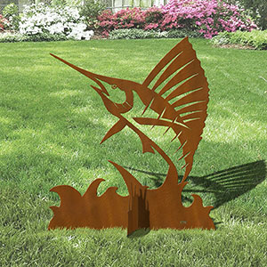 603255 - 36in H Marlin Large Garden Statue Yard Art