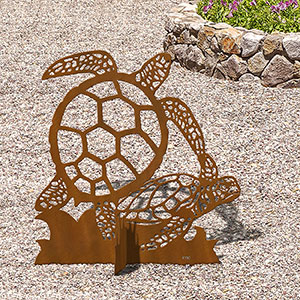 603256 - 36in H Sea Turtles Large Garden Statue Yard Art