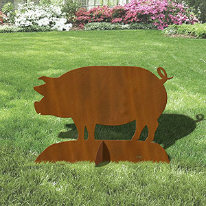 603259 - 36in W Pig Large Statue Yard Art