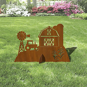 603260 - 36in W Farm Scene Large Garden - Yard Art