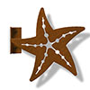 604532 - Drapery Rod Bracket For Single or Double Rod - Starfish - Choose L or R and Color