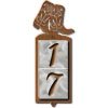 605032 - Boots Motif One-Number Metal Address Sign