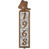 605034 - Boots Motif One-Number Metal Address Sign