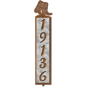 605035 - Boots Design 5-Digit Vertical Tile House Numbers