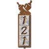 605073 - Chili Peppers Motif One-Number Metal Address Sign