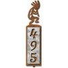 605113 - Dancing Kokopelli Motif One-Number Metal Address Sign