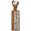 606124 - Deer Tracks Motif One-Number Metal Address Sign