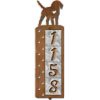 606154 - Beagle Motif One-Number Metal Address Sign