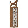 606174 - Chihuahua Motif One-Number Metal Address Sign