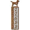 606265 - Labrador Retriever Motif One-Number Metal Address Sign