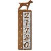 606285 - German Shorthaired Pointer Motif One-Number Metal Address Sign