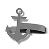 614501 - Drapery Tie Back Hook - Anchor - Choose L or R and Color