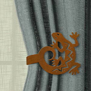 614514 - Southwest Theme Drapery Tie Back Hook - Gecko Design