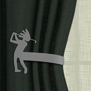 614515 - Golf Theme Drapery Tie Back Hook - Golfer Design