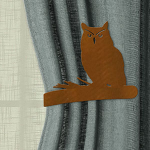 614526 - Wildlife Theme Drapery Tie Back Hook - Owl Design