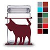 620012 - Curious Cat 1.5-Quart Glass and Metal Kitchen Canister - Choose Color