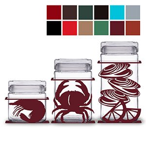 620027 - Clambake 3-Piece Kitchen Canister Set - Choose Color