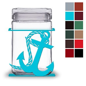 620042 - Anchor 1.5-Quart Glass and Metal Canister - Choose Color