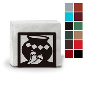 621107 - Chili Pots Metal Napkin or Letter Holder - Choose Color