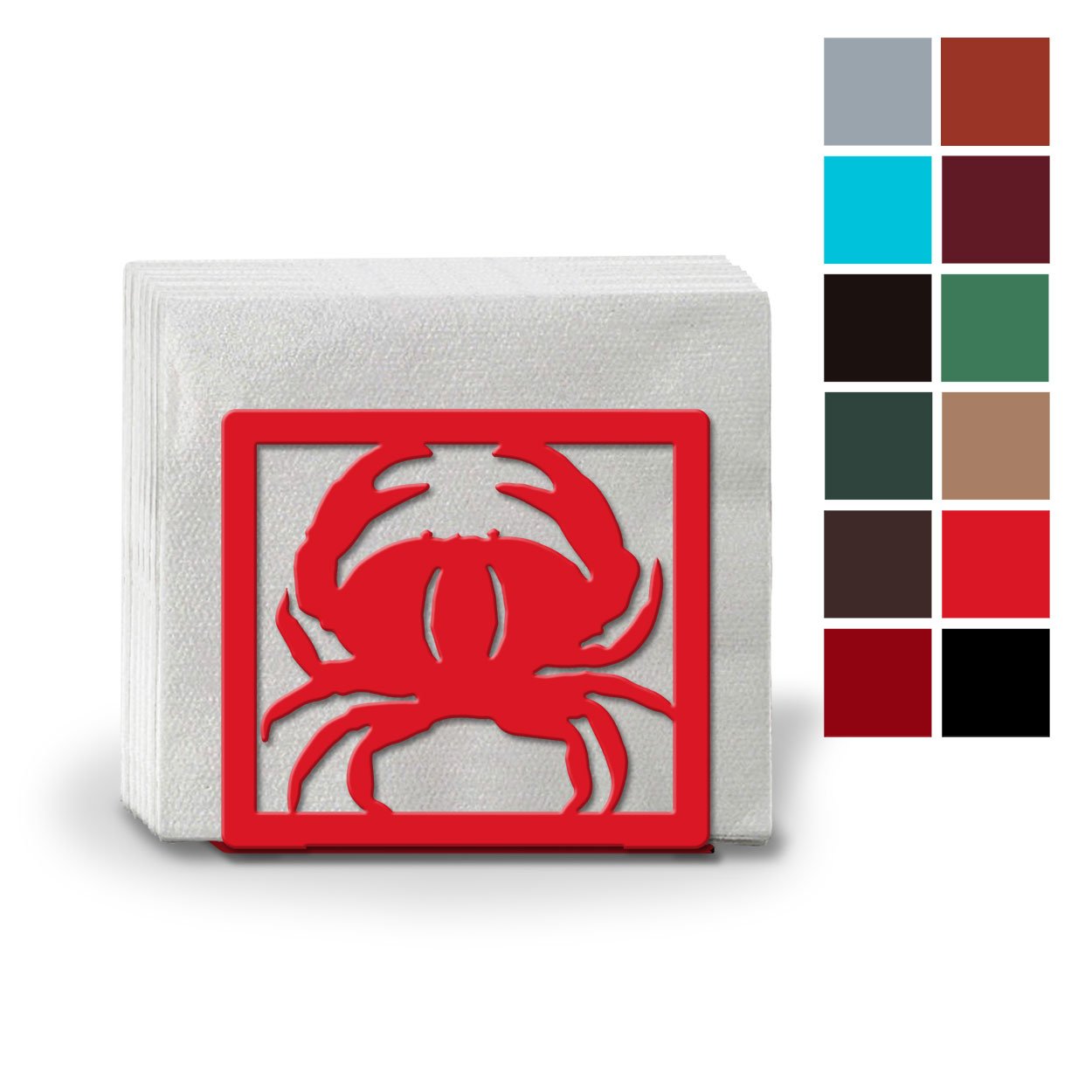 621109 - Crab Metal Napkin or Letter Holder - Choose Color