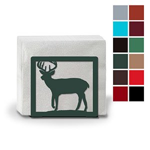 621110 - Deer Metal Napkin or Letter Holder - Choose Color